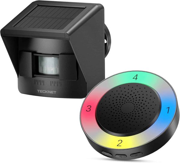 TECKNET Solar Wireless Driveway Alarm